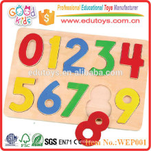 2015 ASTM Certified High Quality Number Toys Wooden Kids Toys Puzzle